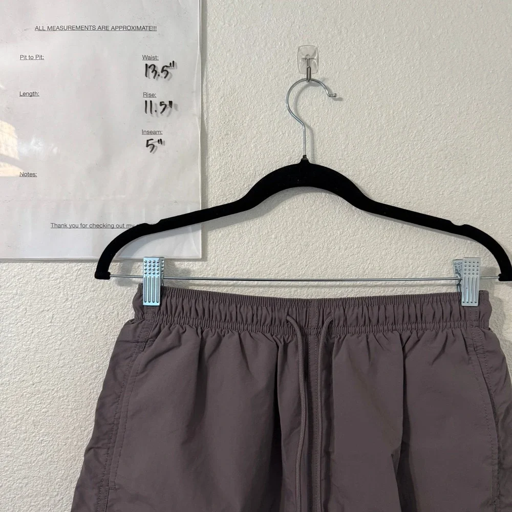 Standard Cloth Swim Trunks Shorts Mens M Mauve 5 Inch Inseam Mesh Lined Outdoors